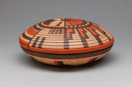 Basket Design Pot by Thomas Polacca (1935-2003), Hopi