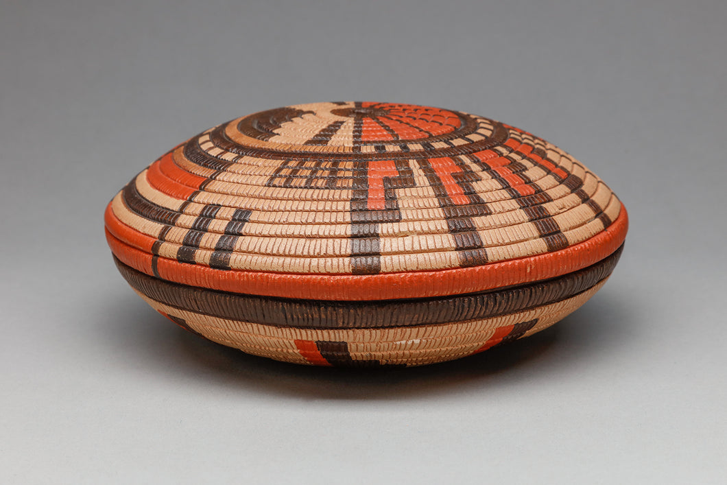 Coiled Basket Style Pot by Thomas Polacca (1935-2003), Hopi Pueblo