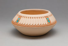 Pot with Feather Design by John Gonzalez, San Ildefonso Pueblo