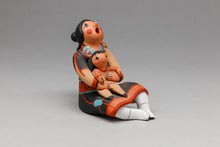 Storyteller Wearing Squash Blossom with Two Children by Mary Lucero, Jemez Pueblo