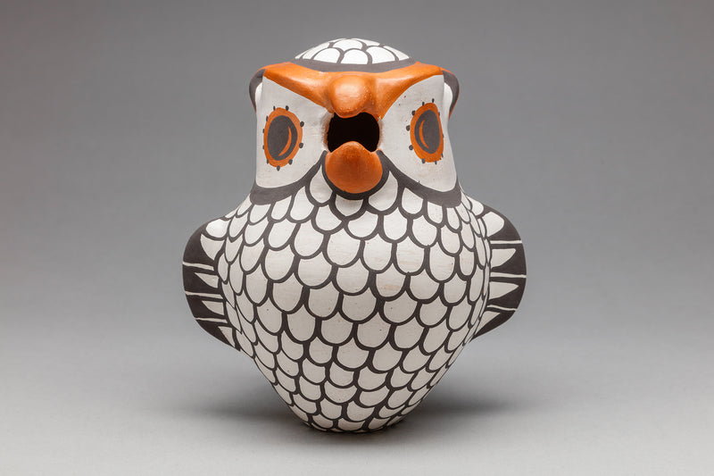 Owl Figure by Hilda Antonio, Acoma Pueblo – Quintana Galleries