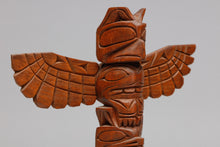 Model Pole of Thunderbird, Bear, Human, Frog by Ray Williams, Nuu-chah-nulth