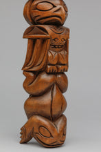 Model Pole of Raven, Eagle and Frog by John T. Williams (1960-2010), Nuu-chah-nulth