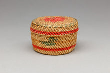 Small Vintage Basket with Lid, Nuu-Chah-Nulth First Nation