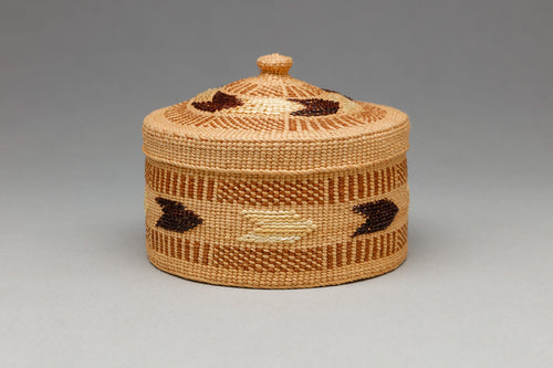 Treasure Basket with Lid by Isabel Rorick, Haida First Nation