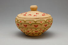 Fine Basket with Heart Designs by Judy O'Brien, Central Yup'ik