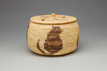 Lidded Basket with Cat Designs, Tohono O'odham