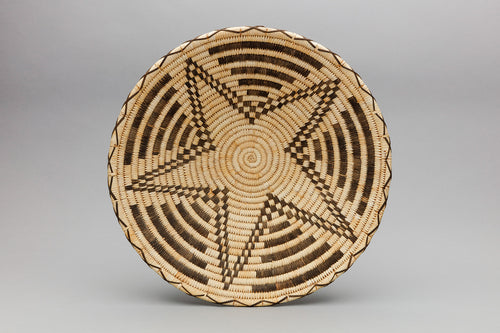 Basketry Tray with Star, Tohono O'odham