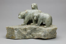 Polar Bear with Her Cubs, c. 1970, Alaskan Sculpture