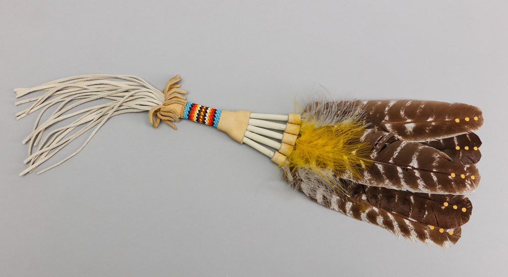 Contemporary Peyote Fan by Tom Armour, Arapaho Nation – Quintana Galleries