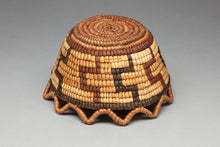 Antique Basketry Bowl with Scalloped Edge, Klickitat