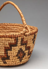 Antique Basketry Bowl with Handle, Klickitat