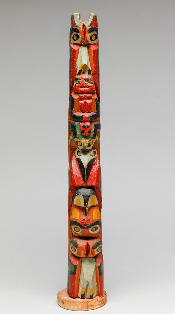 Model Totem Pole c. 1930, Tlingit