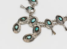 Vintage Shadowbox Squash Blossom Necklace, Navajo