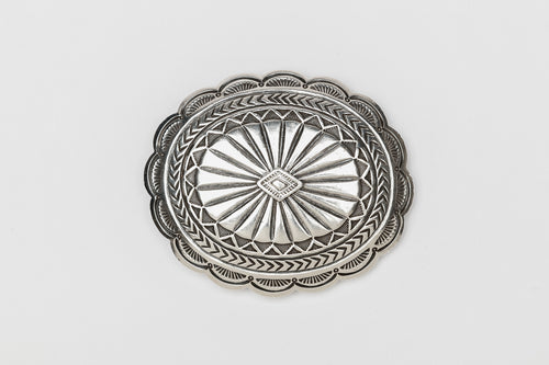 Concho Style Belt Buckle, Navajo