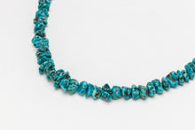 One Strand Kingman Turquoise Nugget Necklace, Navajo