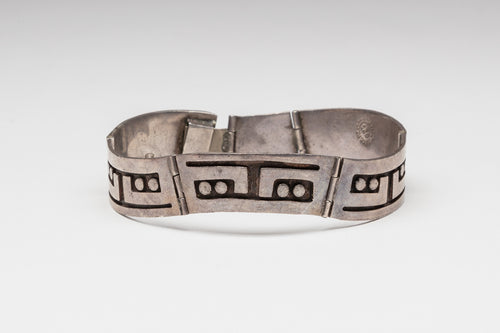 Vintage Link Bracelet c. 1940, Mexican