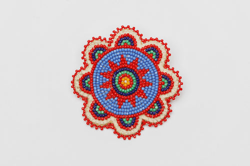 Beaded Flower Pin