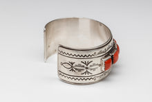 Mediterranean Coral Row Bracelet by Leonard Nez