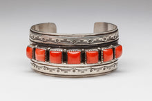 Mediterranean Coral Row Bracelet by Leonard Nez