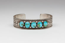 Sonoran Gold Turquoise Row Bracelet by Calvin Martinez