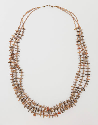 Three Strand Abalone Shell Necklace, Kewa (Santo Domingo)