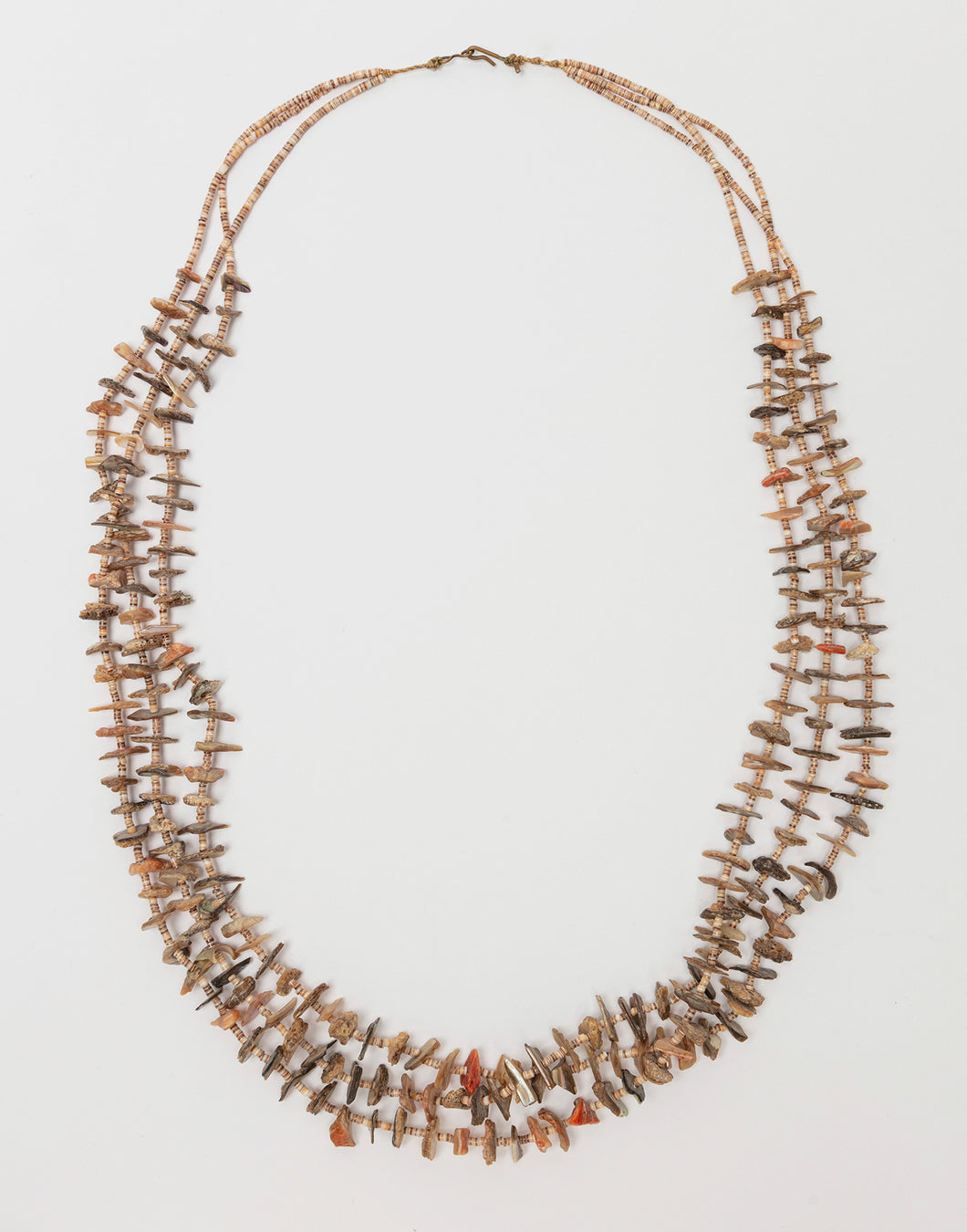 Three Strand Abalone Shell Necklace, Kewa (Santo Domingo)