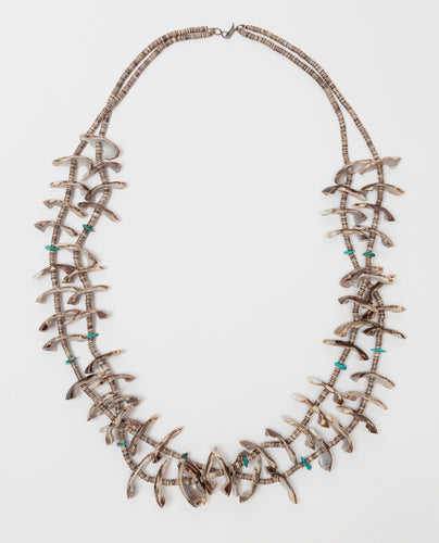 Two Strand Shell Bird Necklace, Kewa (Santo Domingo)