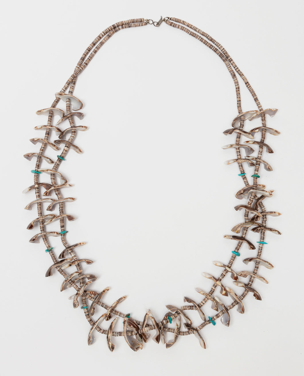 Two Strand Shell Bird Necklace, Kewa (Santo Domingo)