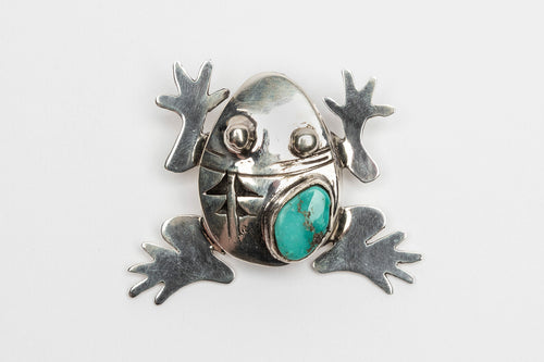 Frog Pendant by Bennie Ration, Navajo