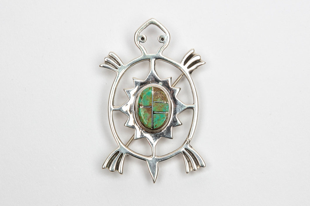 Turtle Pin & Pendant, Navajo