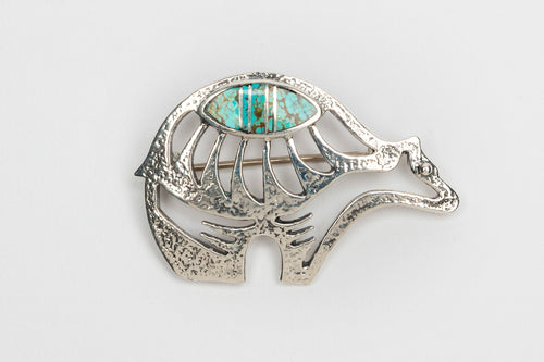 Bear Pin & Pendant, Navajo