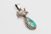 Turquoise Kachina Mana Pendant by Bennie Ration, Navajo