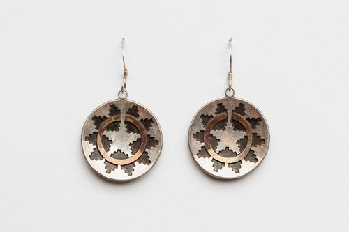 Wedding Basket Earrings, Navajo