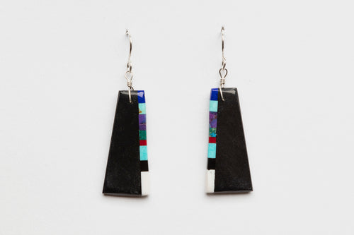 Mosaic Slab Earrings, Santo Domingo Pueblo