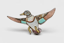 Small Mallard Duck Pin by Merlin Natewa, Zuni