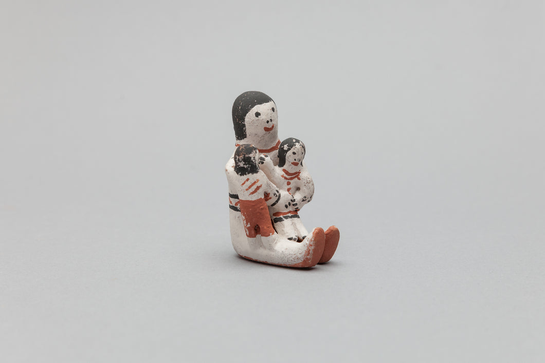 Miniature Storyteller with Two Children by Laurencia Herrera, Cochiti