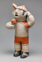 Baseball Player Eating Ice Cream, c. 1980 by Louis Naranjo (1932-1997), Cochiti