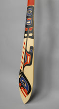 Paddle depicting Killer Whale and Salmon by Tim Alfred, Kwakwaka'wakw First Nation