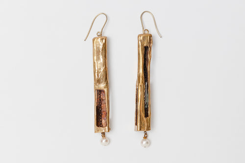 Contemporary Italian Brutalist Earrings