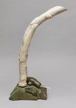 Antler Carving on Base with Narwhale, c. 1990 by Salomonie Joe Pootoogook (b. 1954)