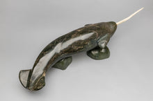 Large Narwhale, c. 1980 Inuit Carving