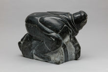 Hunter Struggling with Seal, c. 1970, Inuit Carving