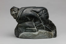 Hunter Struggling with Seal, c. 1970, Inuit Carving