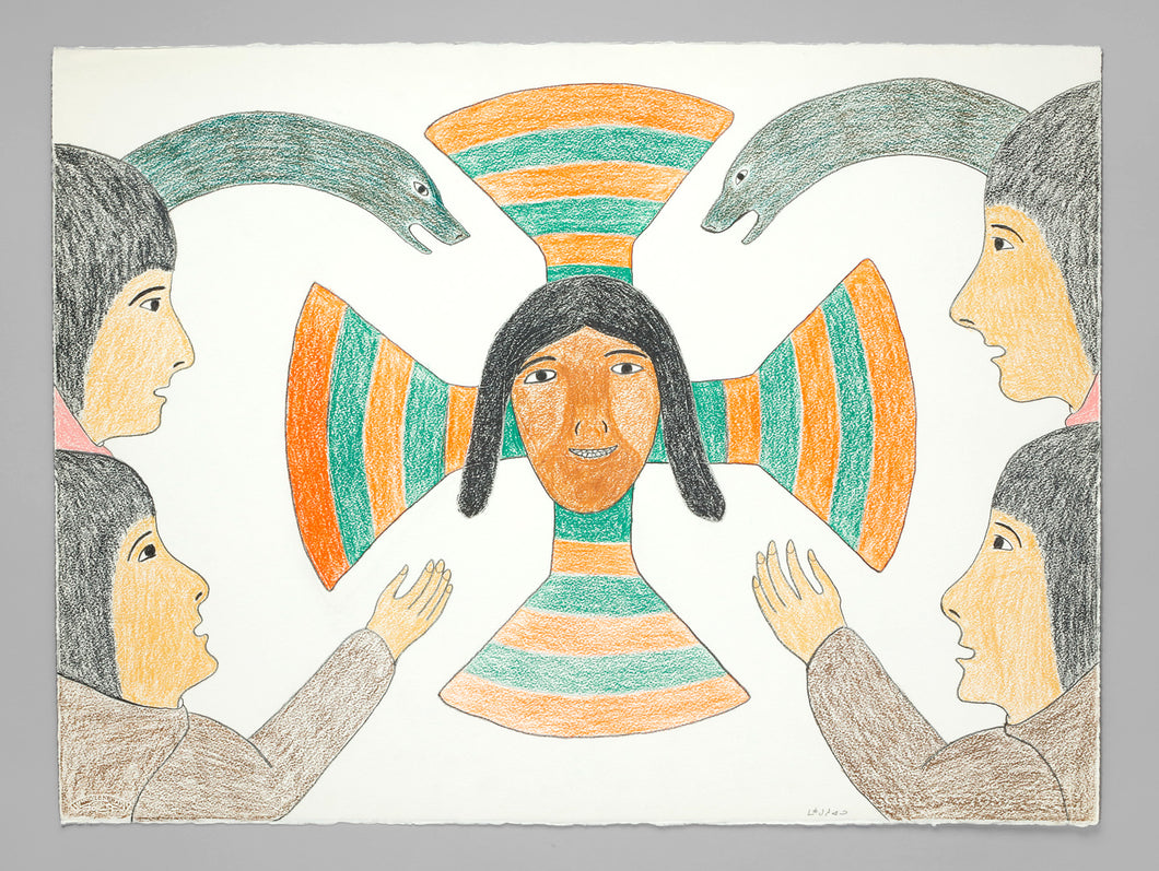 Admiring Sedna (Sea Goddess) by Victoria Mamnguqsualuk, Inuit