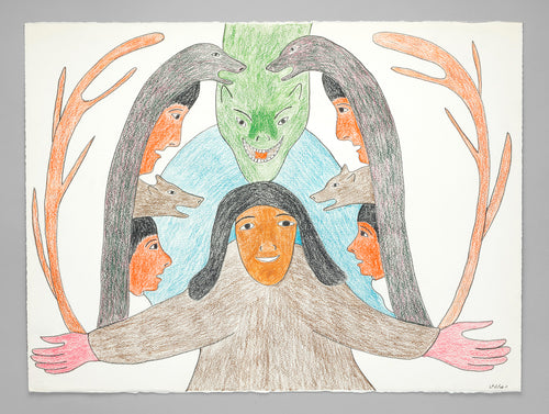 Conversation with Palraiyuk (Water Monster) by Victoria Mamnguqsualuk, Inuit