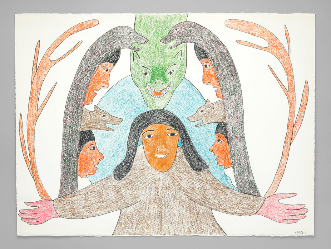 Conversation with Palraiyuk (Water Monster) by Victoria Mamnguqsualuk, Inuit