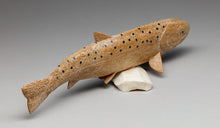Carving depicting Trout by Aaron Oseuk Sr. (1940-2008), Yup'ik