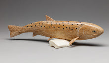 Carving depicting Trout by Aaron Oseuk Sr. (1940-2008), Yup'ik