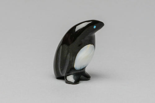 Penguin Fetish Carving by Calvert Bowannie, Zuni